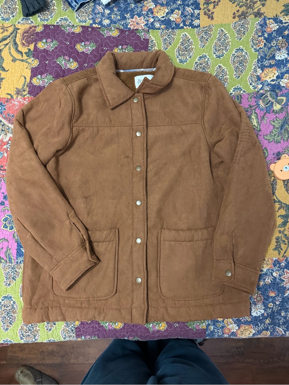 Boston Traders Brown Snap-Front Utility Jacket